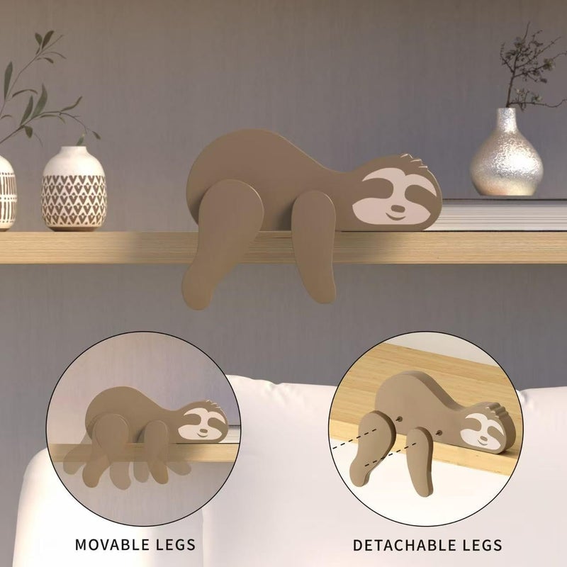 Putska Woodland Nursery Decor - Wooden Animal for Baby Boy Nursery Decor, Forest Decoration for Room, Shelf, Bedroom (Sloth) - Image 5